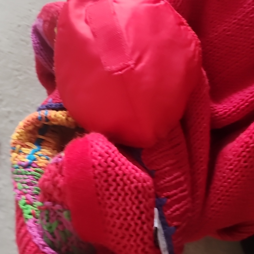 Marsh Landing Multicolor Patchwork Sweater.Pit To… - image 8